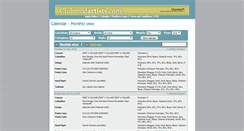 Desktop Screenshot of clubmedartists.net