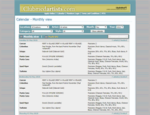 Tablet Screenshot of clubmedartists.net